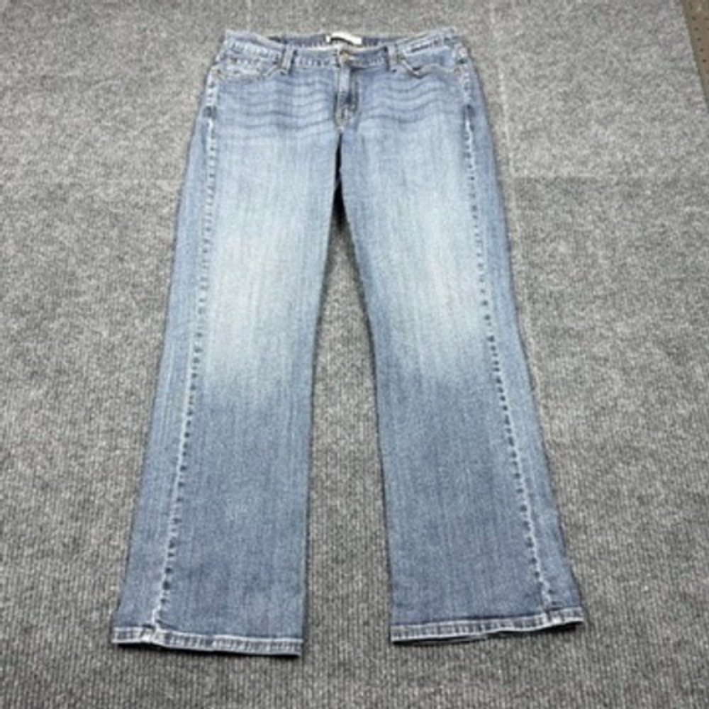 Levis 529 Curvy Boot Cut Jeans Womens 16M Medium Wash Denim Blue Pants